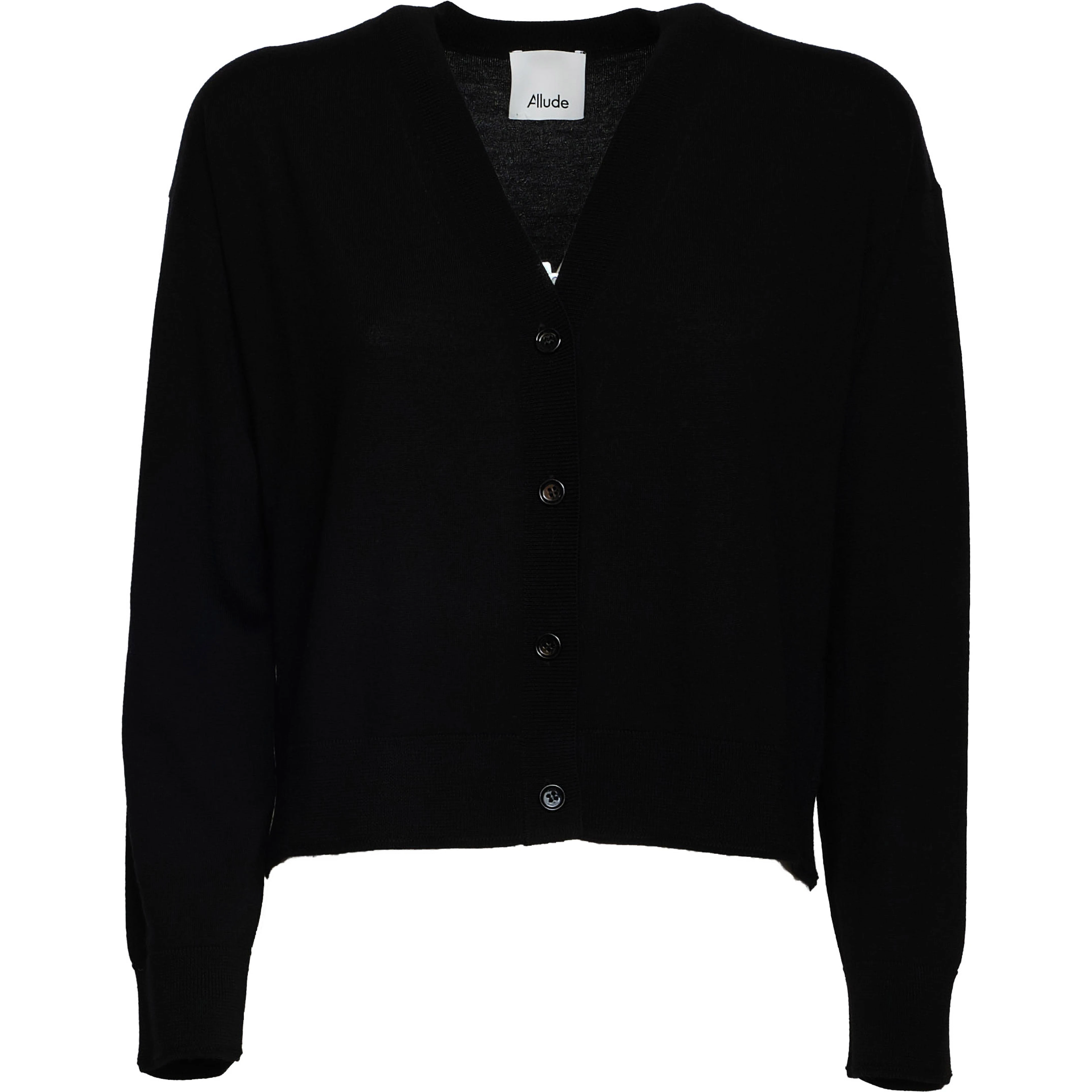 Cardigan Scollo V In Lana