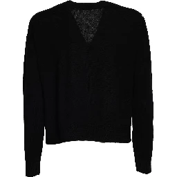 Cardigan Scollo V In Lana