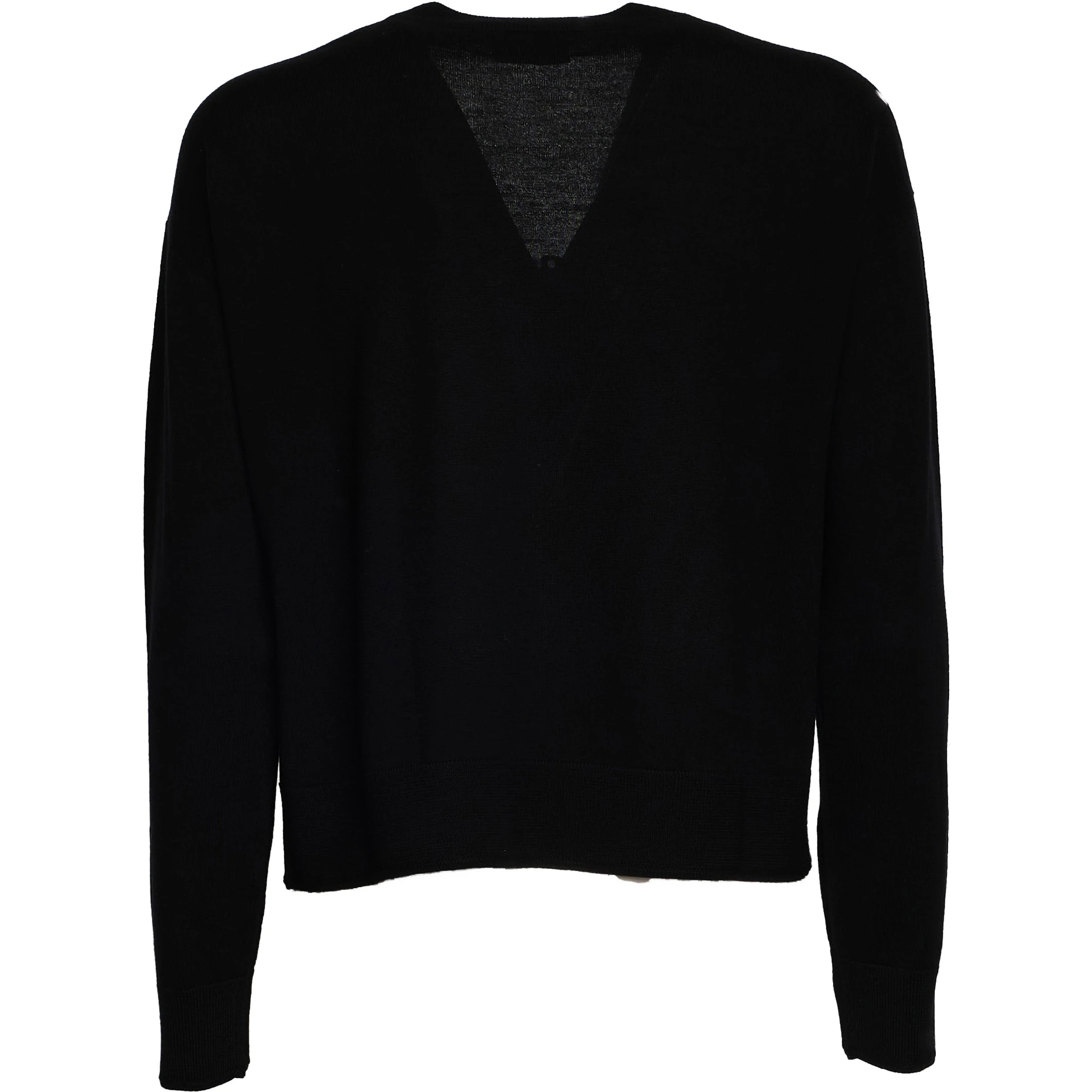 Cardigan Scollo V In Lana