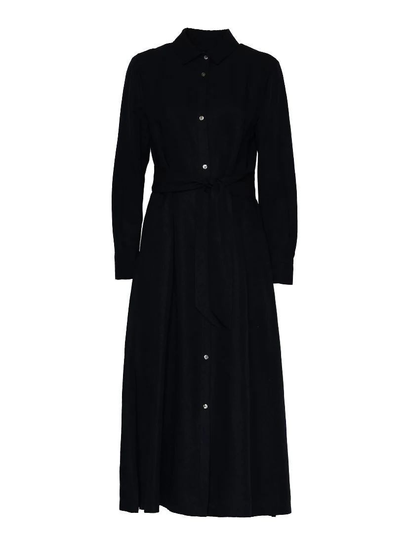 Vscose Linen Chemisier Dress