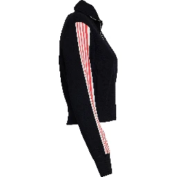 Giacca Lavorata A Maglia Stile Tennis Con Zip