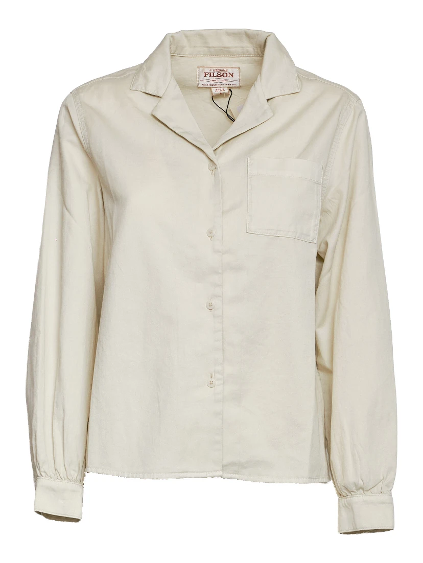 W'S Twill Camp Shirt Cotton Twill Printed