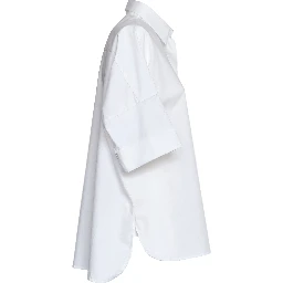 Camicia In Popeline Di Cotone Stretch