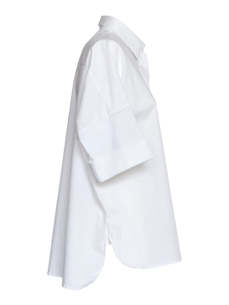 Camicia In Popeline Di Cotone Stretch alternative