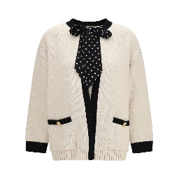 Beige Cotton Cardigan
