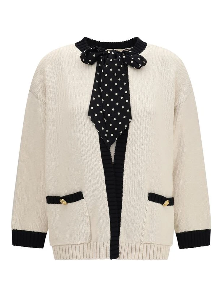 Beige Cotton Cardigan