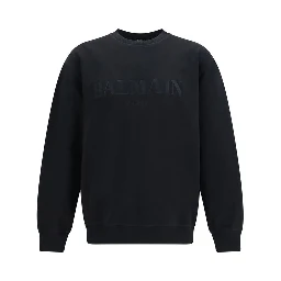 Black Cotton Sweatshirt