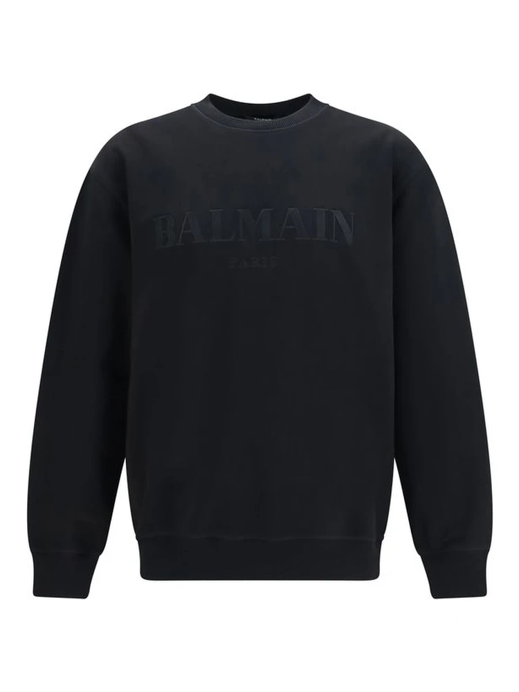 Black Cotton Sweatshirt