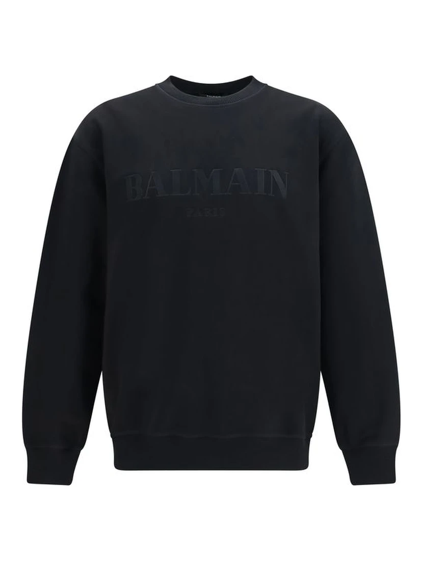 Black Cotton Sweatshirt