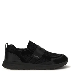 Black Calf Leather Bos Taurus Athletic Sneakers