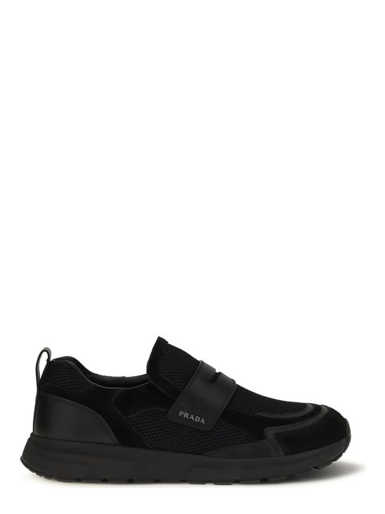 Black Calf Leather Bos Taurus Athletic Sneakers