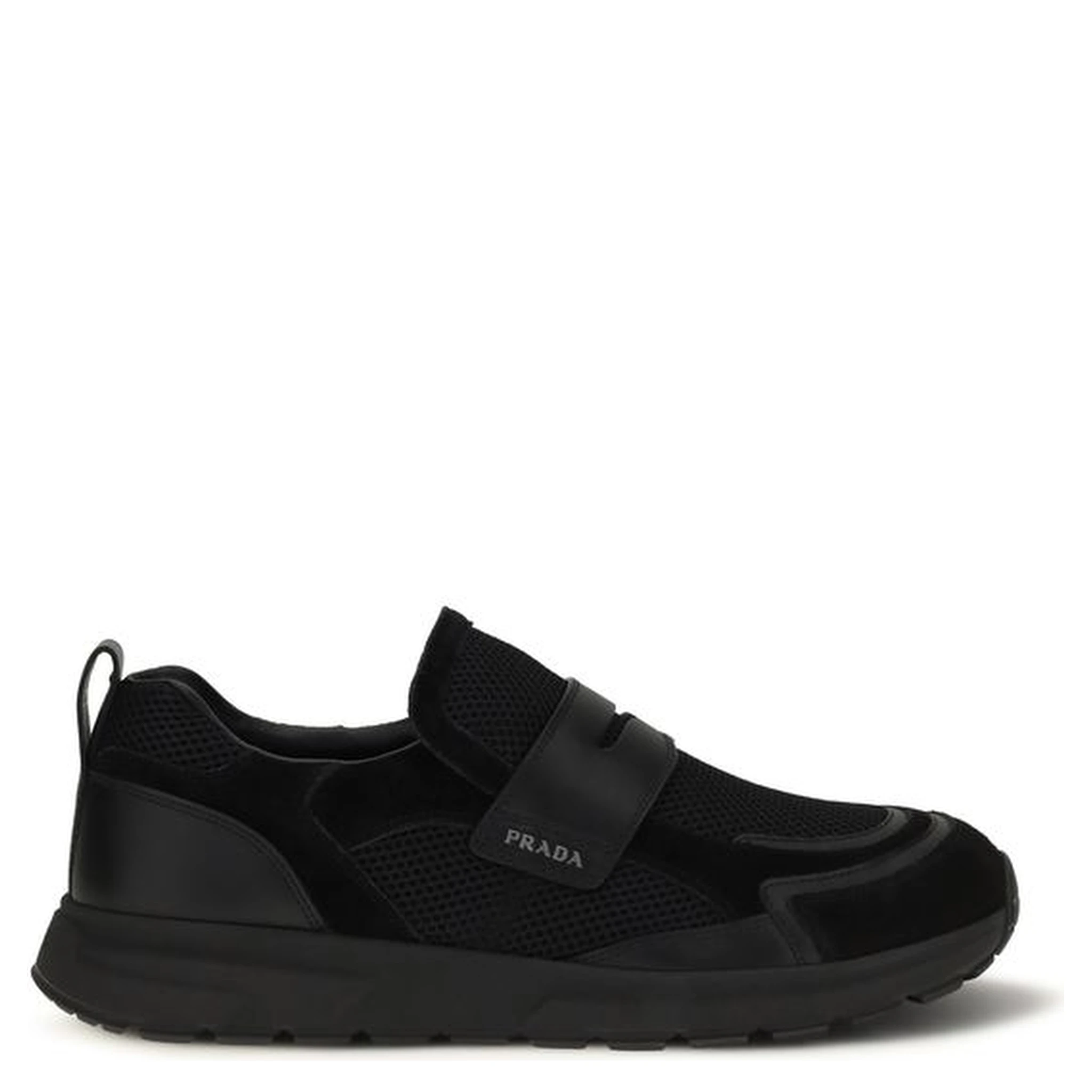 Black Calf Leather Bos Taurus Athletic Sneakers
