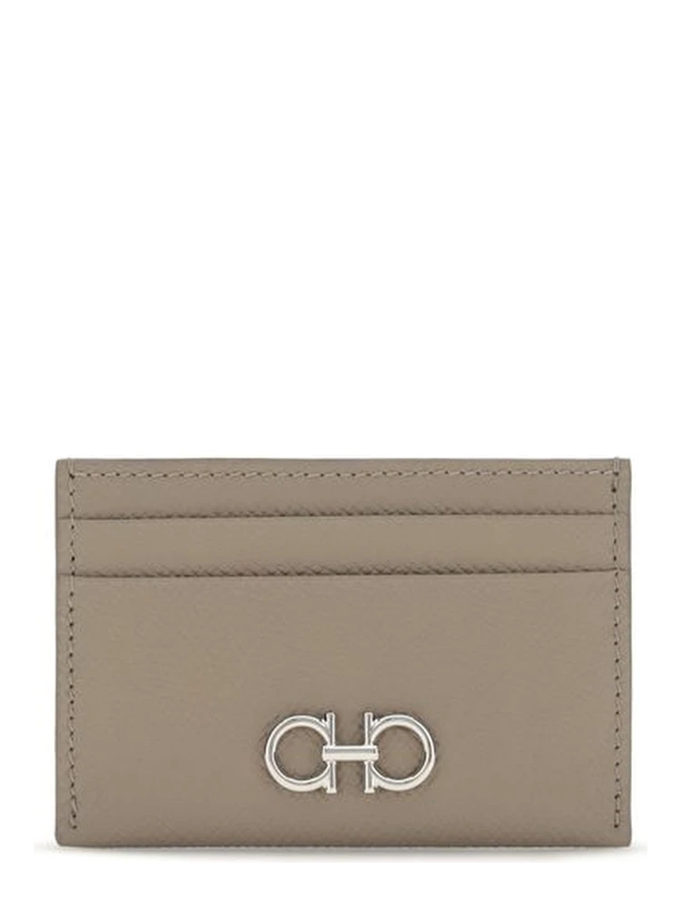 Beige Calf Leather Bos Taurus Wallet