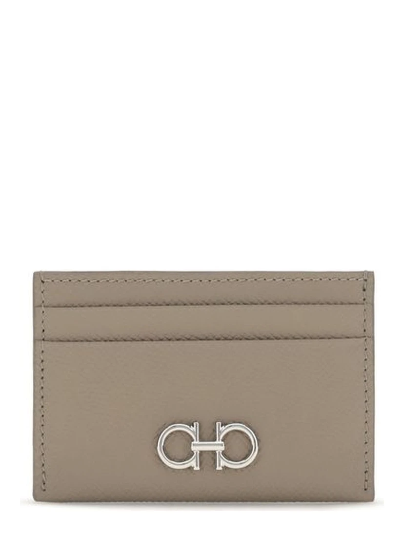 Beige Calf Leather Bos Taurus Wallet