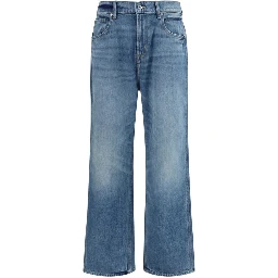 Blue Cotton Relaxed Fit Jeans
