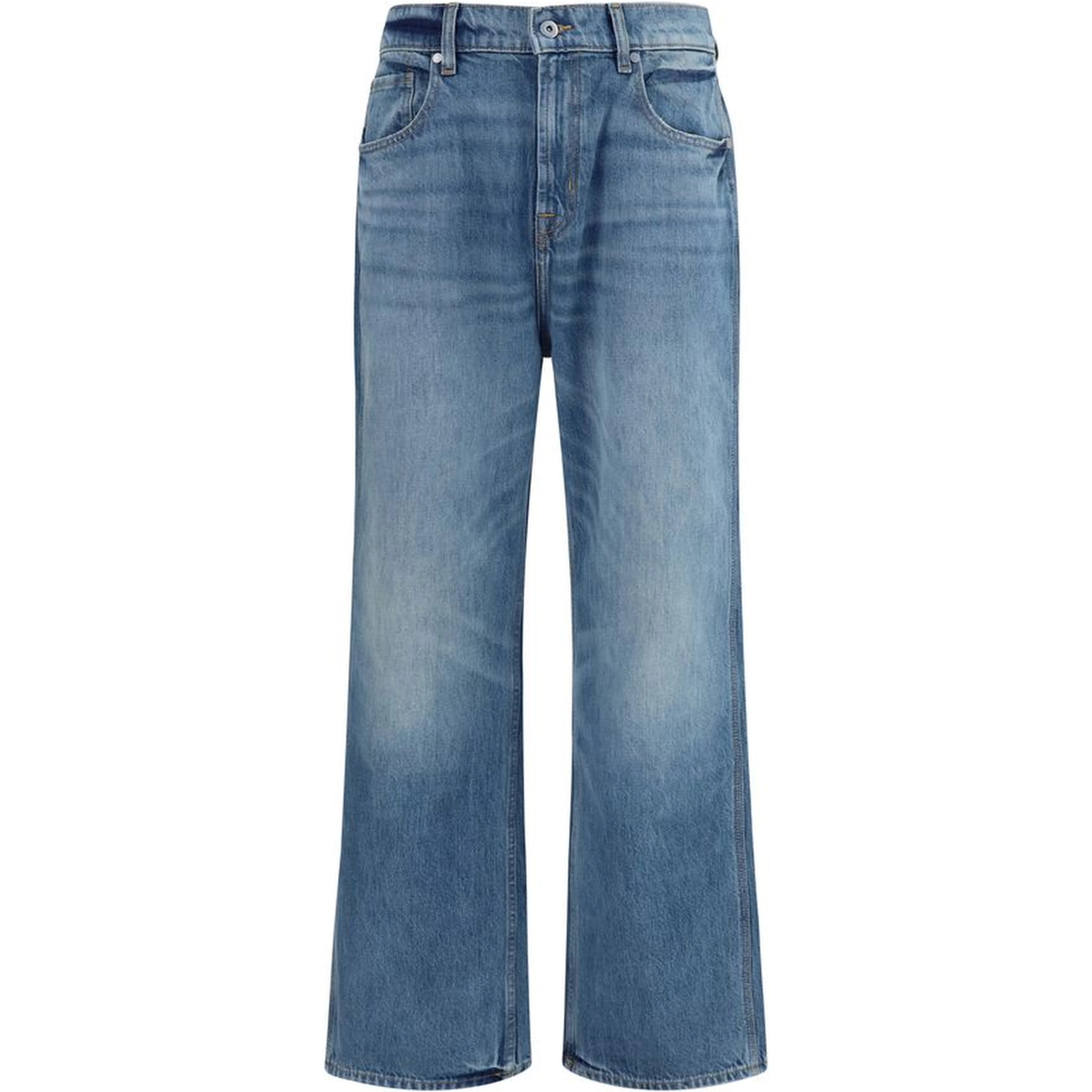 Blue Cotton Relaxed Fit Jeans