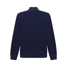 Blue Cotton Sweatshirt