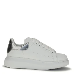 White Calf Leather Bos Taurus Platform Sneakers