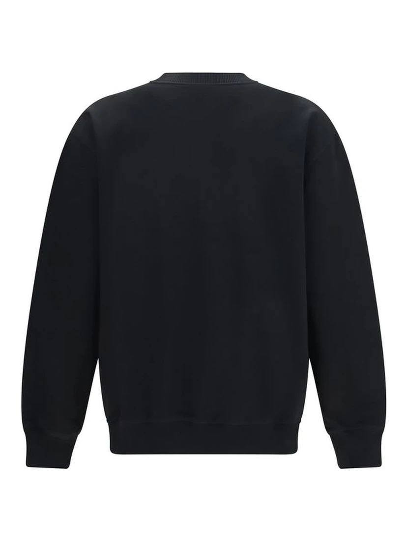 Black Cotton Sweatshirt