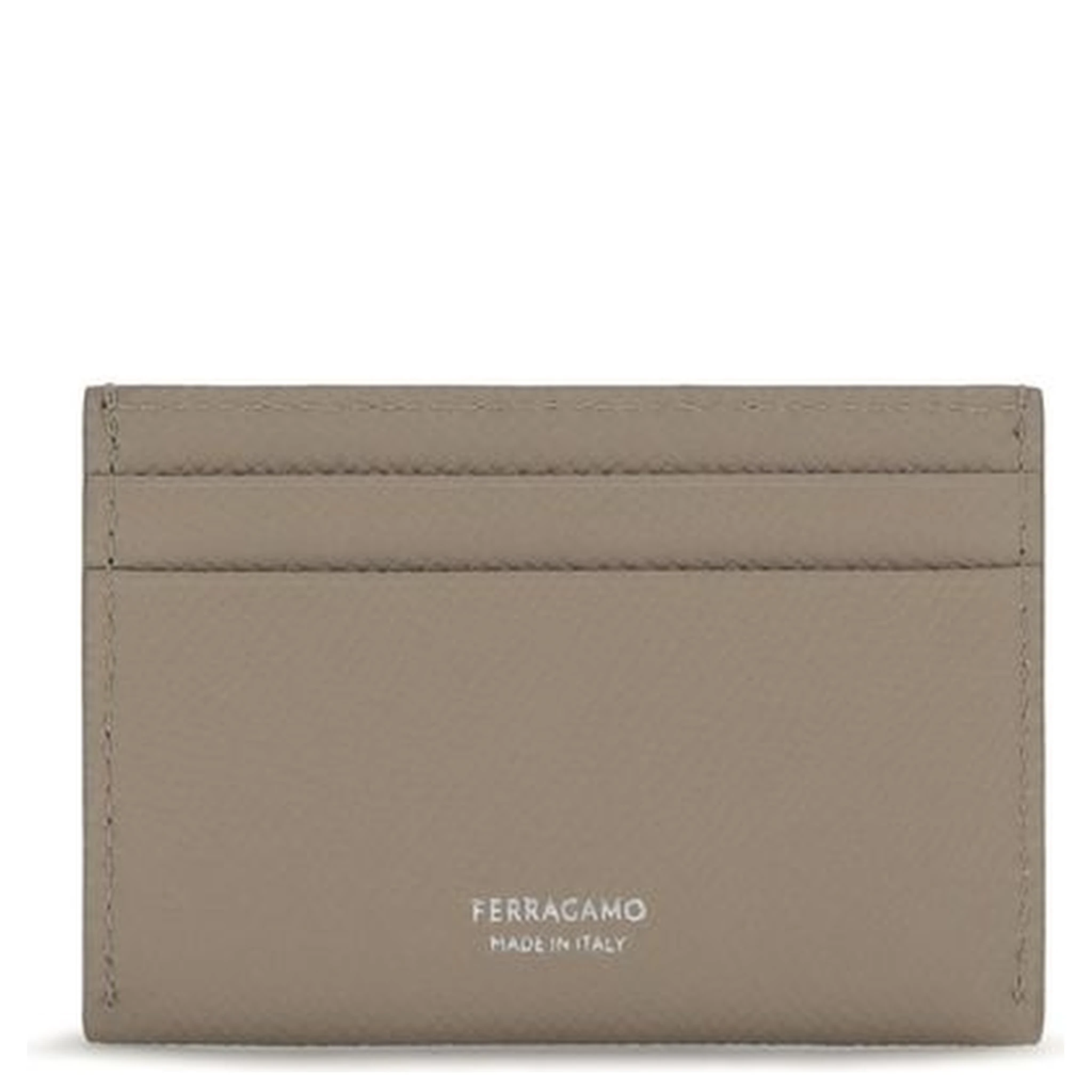 Beige Calf Leather Bos Taurus Wallet