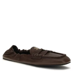 Brown Lamb Ovis Aries Aries Slip-On Loafers