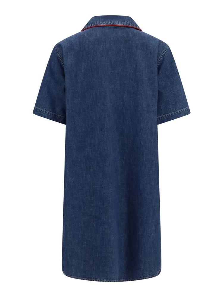 Blue Cotton Casual Dress alternative
