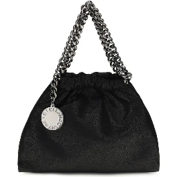 Black Polyester Shoulder Bag