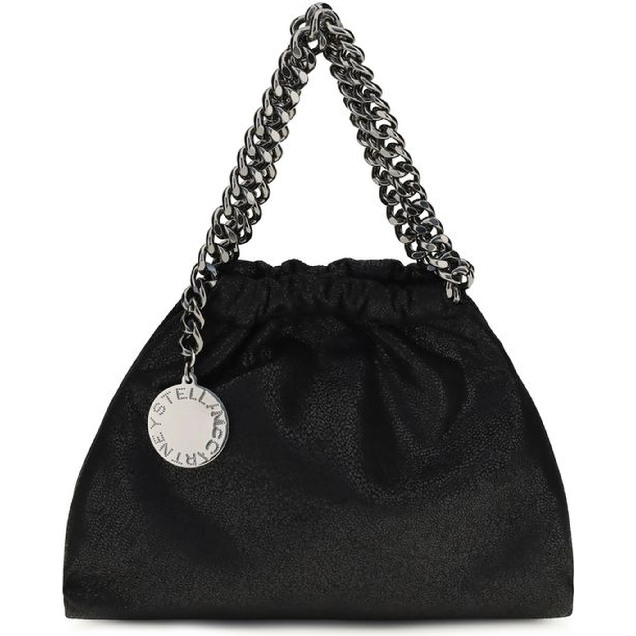 Black Polyester Shoulder Bag