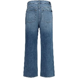 Blue Cotton Relaxed Fit Jeans