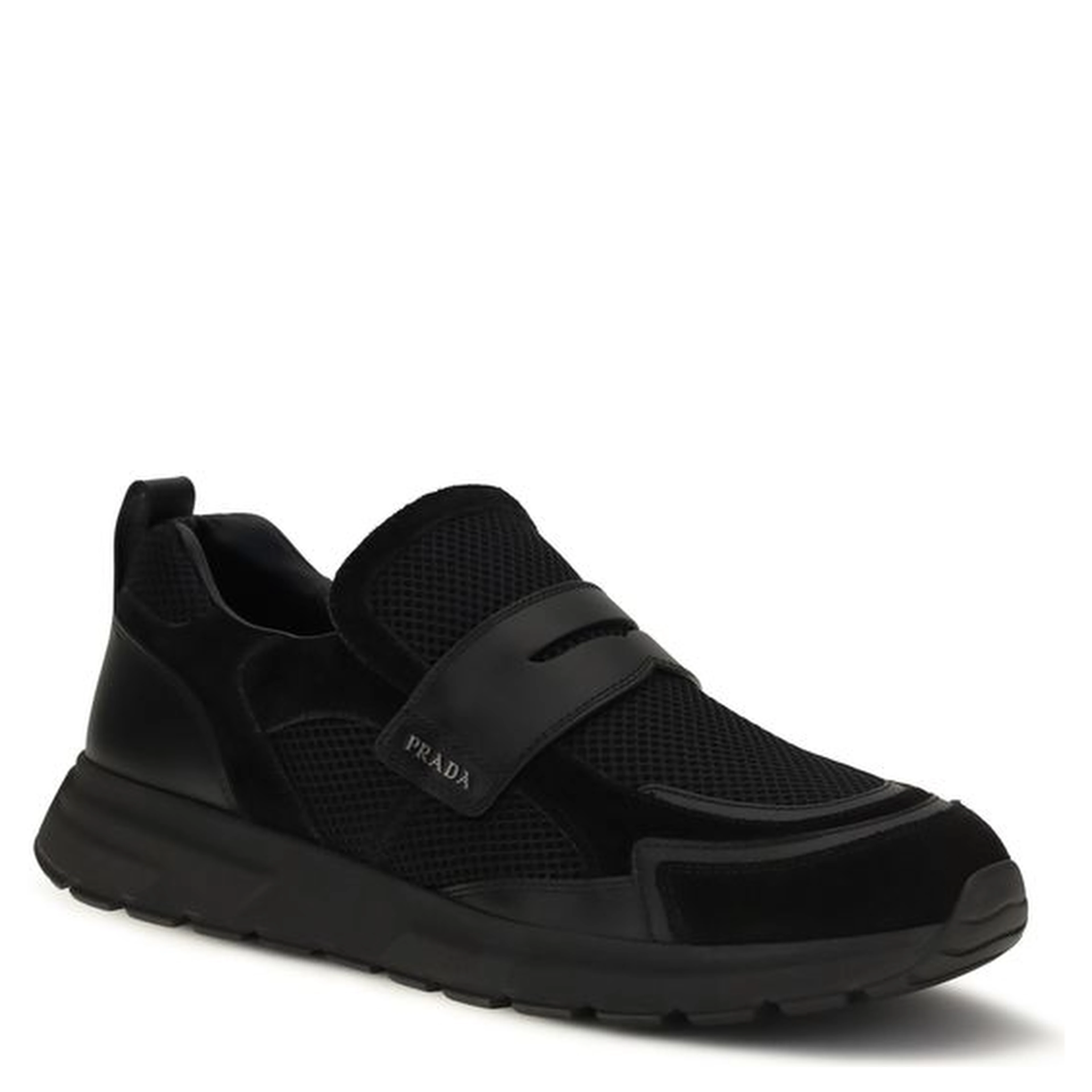 Black Calf Leather Bos Taurus Athletic Sneakers