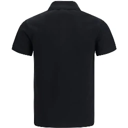 Black Cotton Polo Shirt