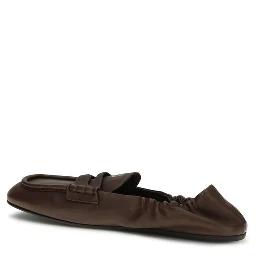 Brown Lamb Ovis Aries Aries Slip-On Loafers