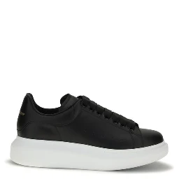 Black Calf Leather Bos Taurus Platform Sneakers