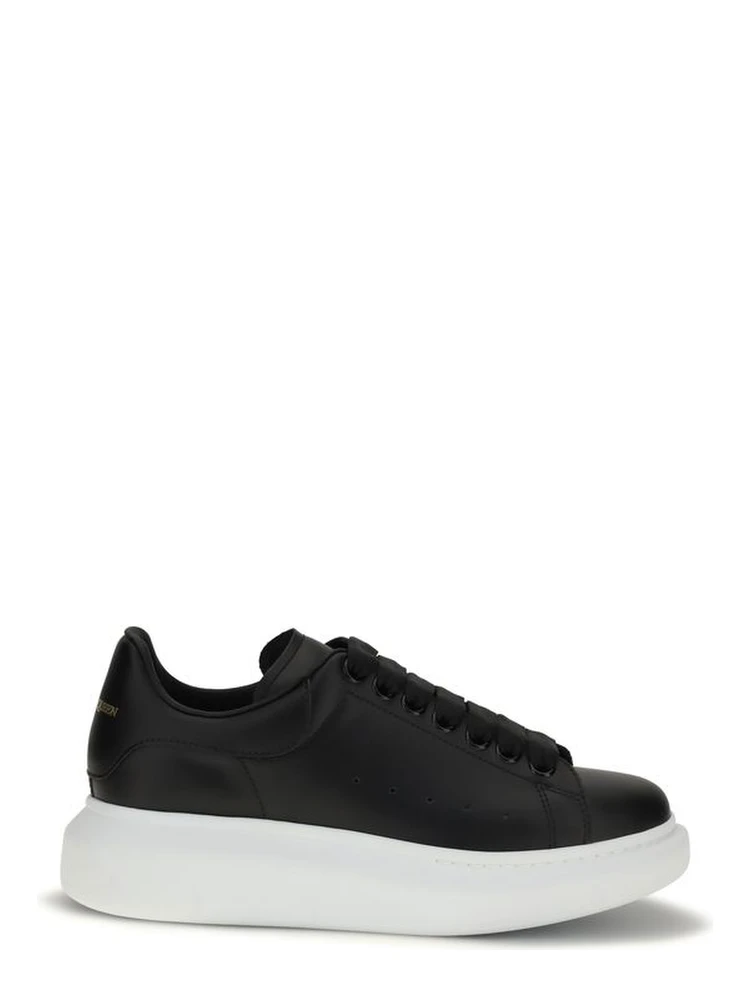 Black Calf Leather Bos Taurus Platform Sneakers
