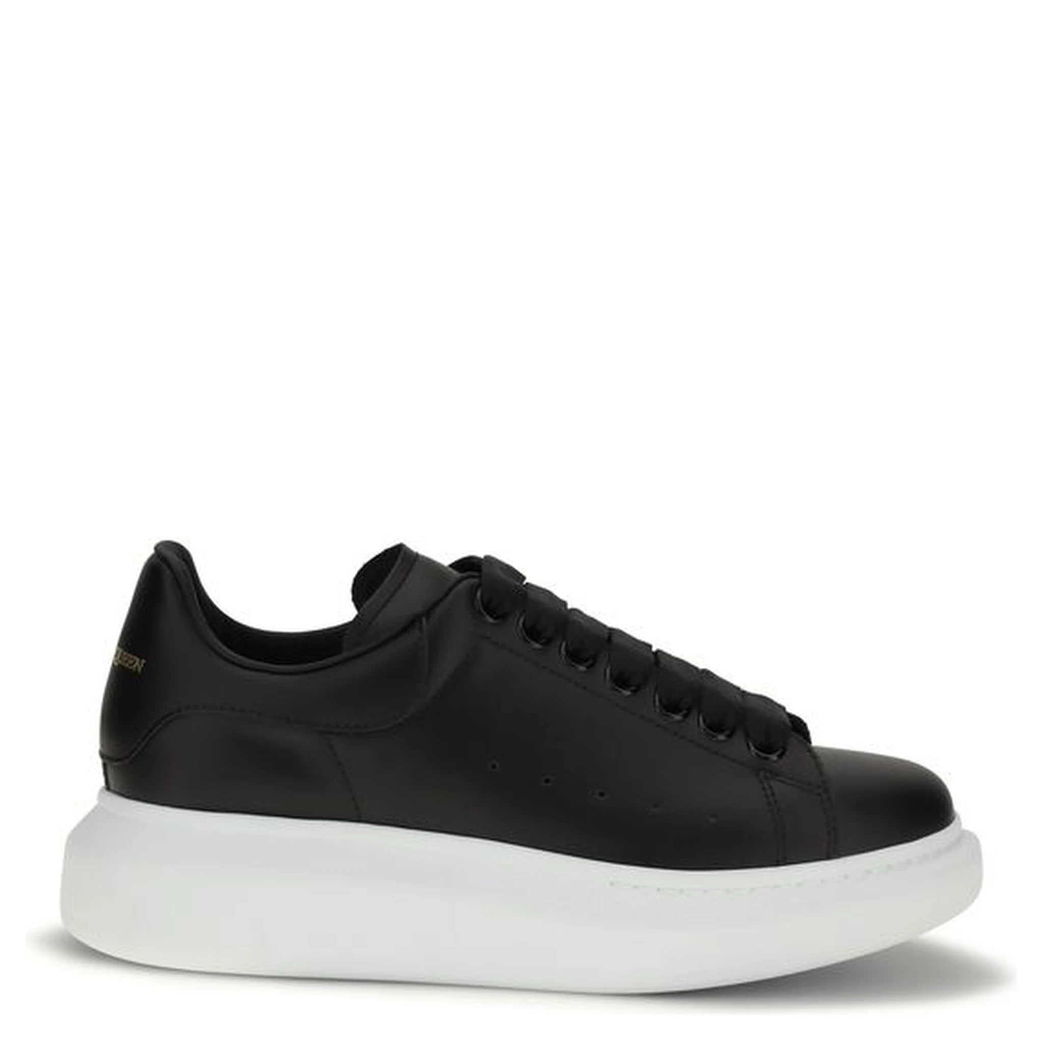 Black Calf Leather Bos Taurus Platform Sneakers