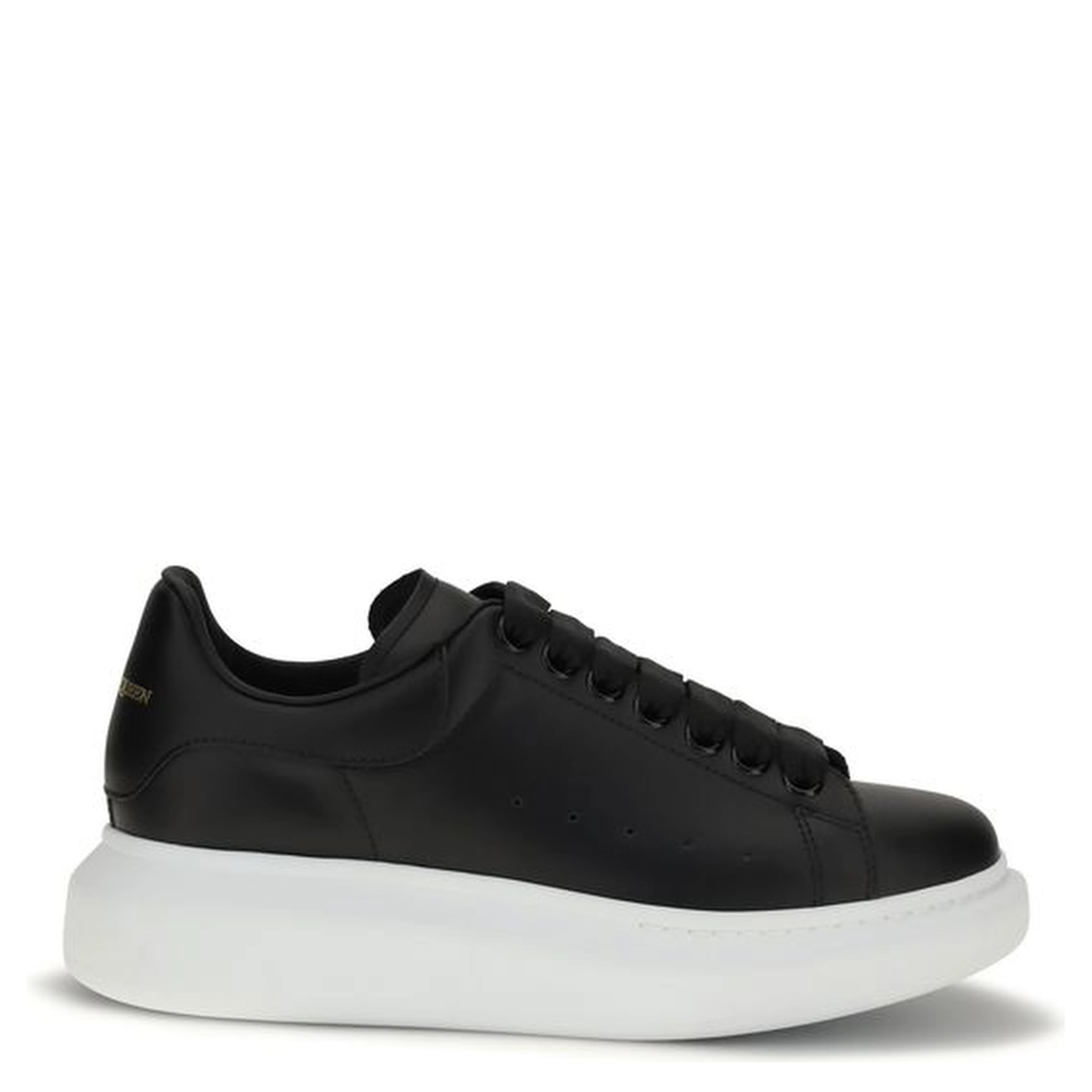 Black Calf Leather Bos Taurus Platform Sneakers