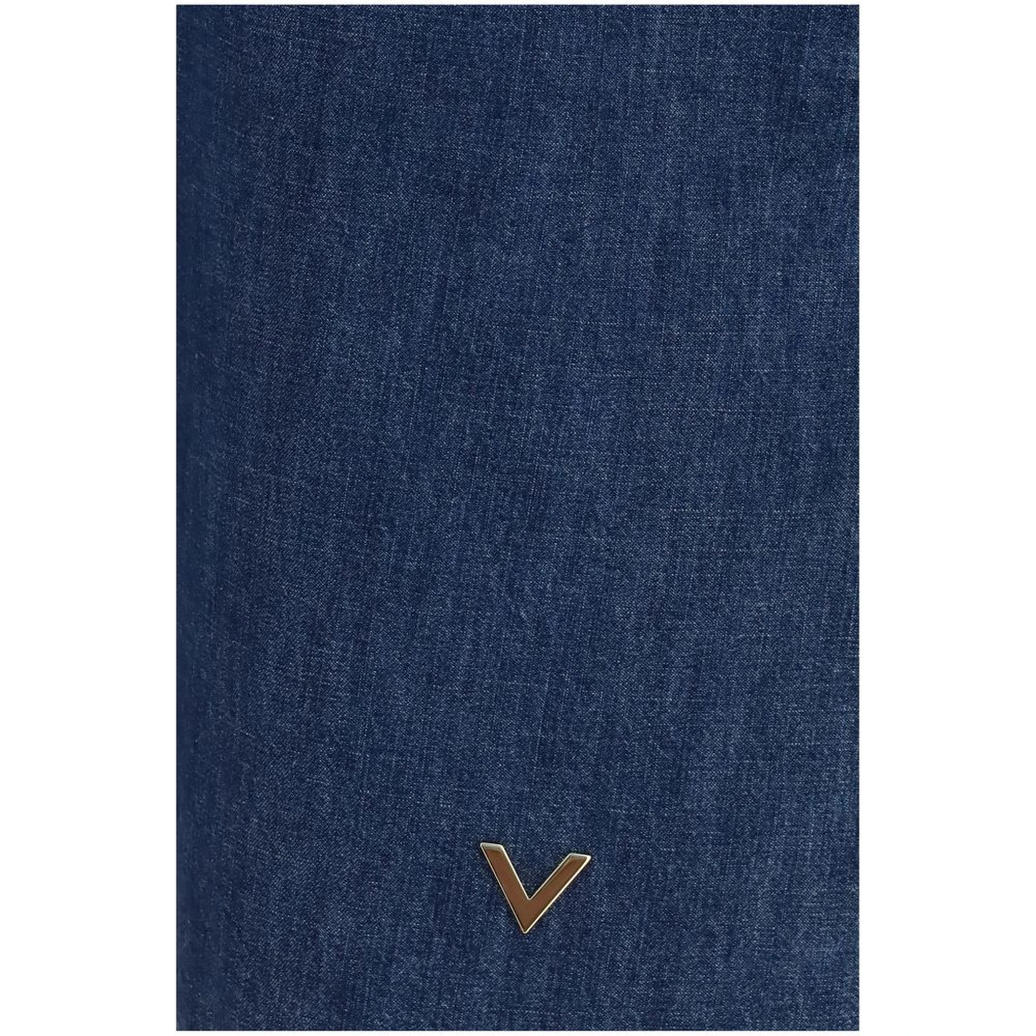 Blue Cotton Casual Dress