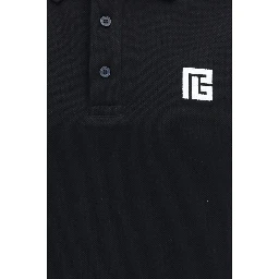 Black Cotton Polo Shirt