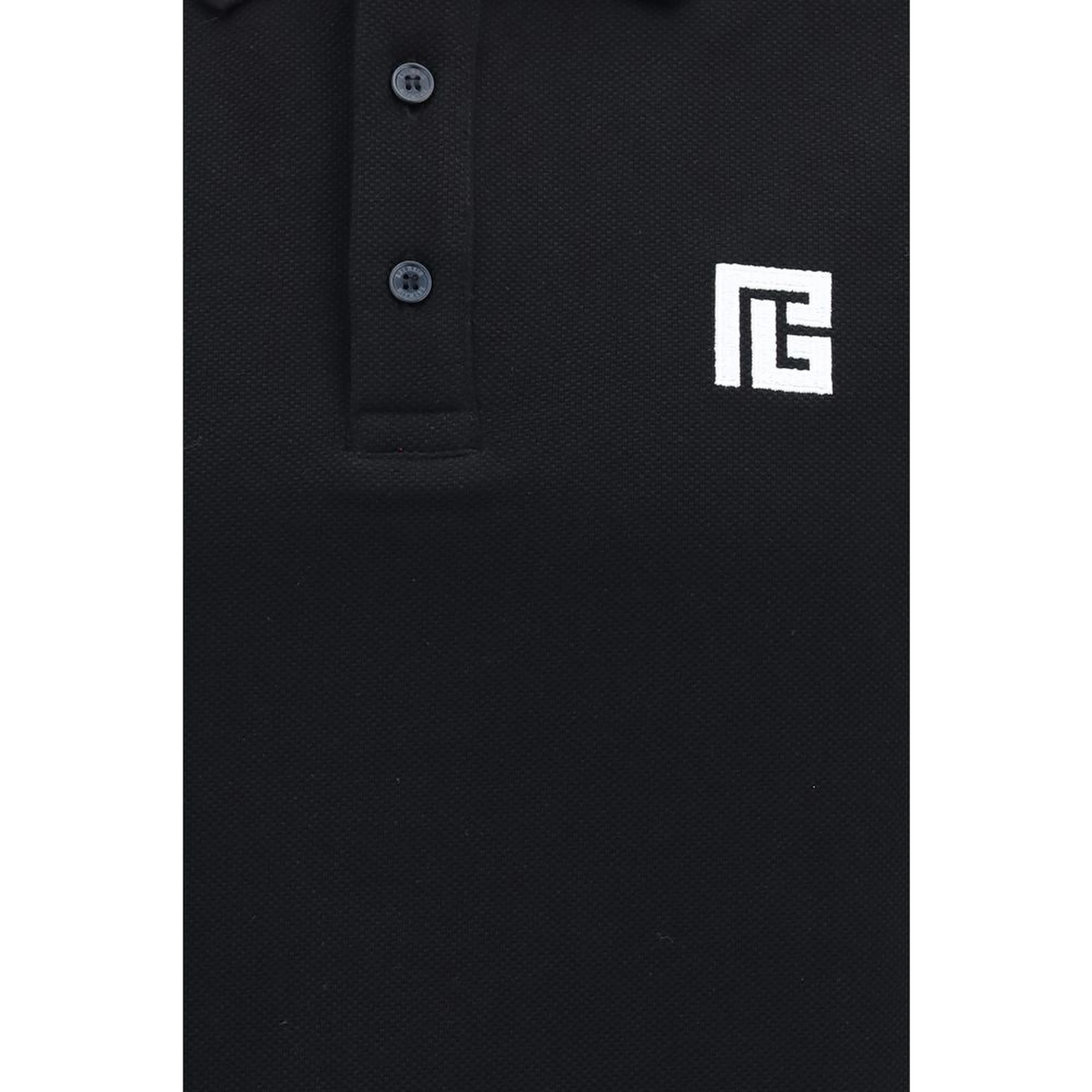 Black Cotton Polo Shirt