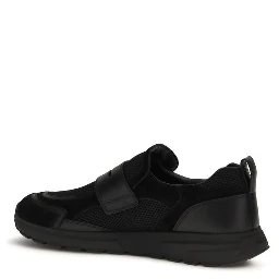 Black Calf Leather Bos Taurus Athletic Sneakers