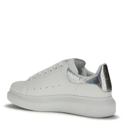 White Calf Leather Bos Taurus Platform Sneakers