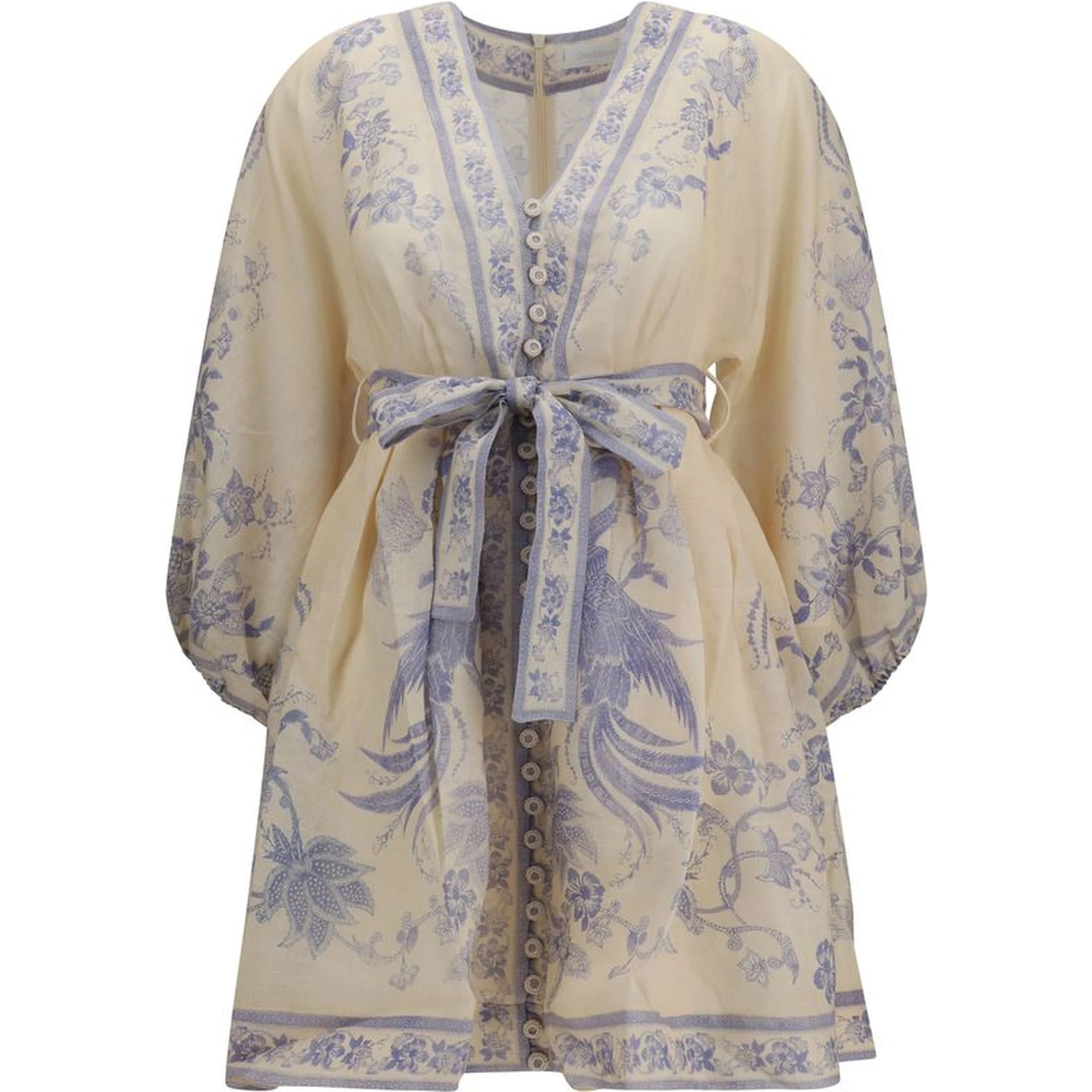 Multicolor Linen Casual Dress
