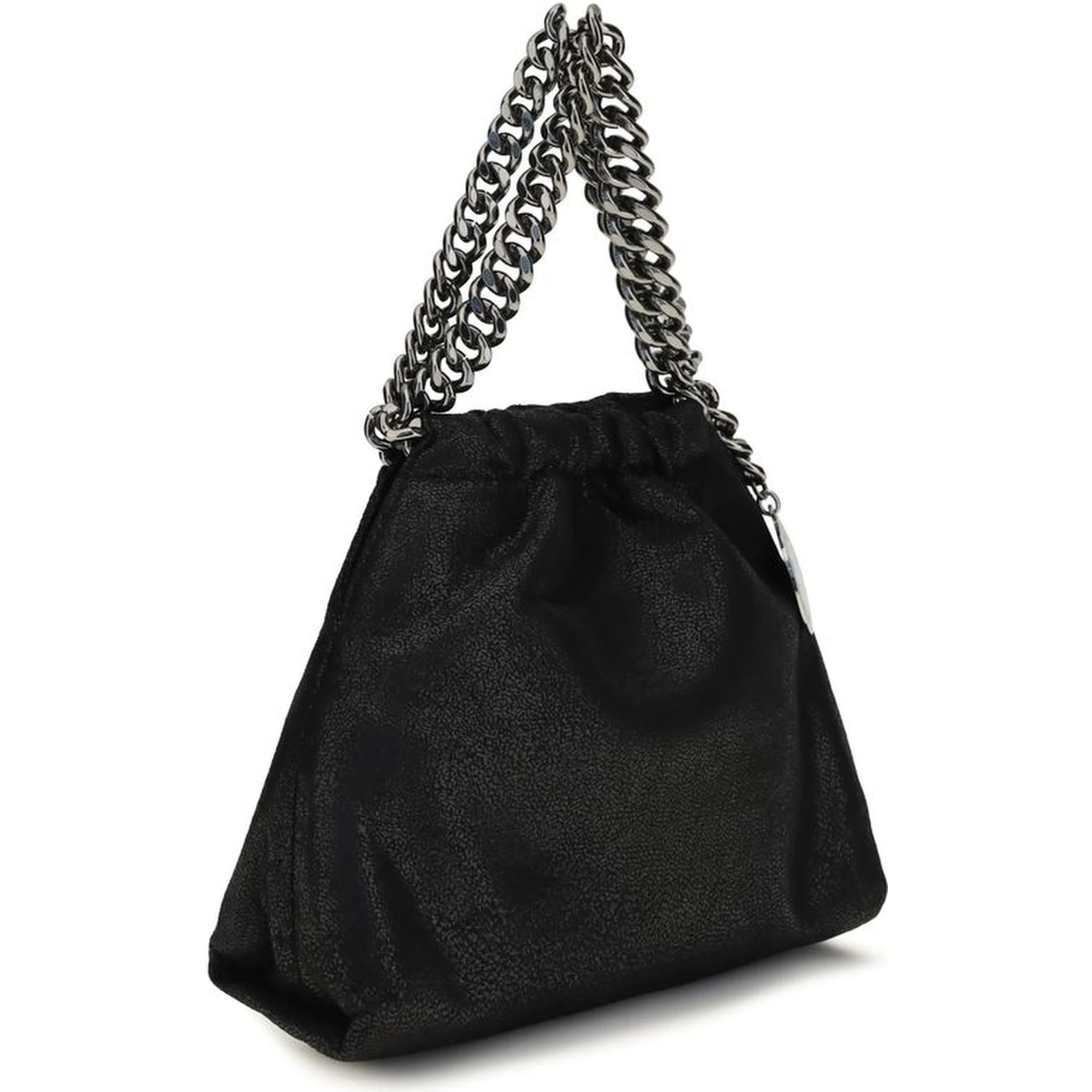 Black Polyester Shoulder Bag