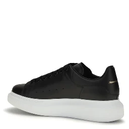 Black Calf Leather Bos Taurus Platform Sneakers