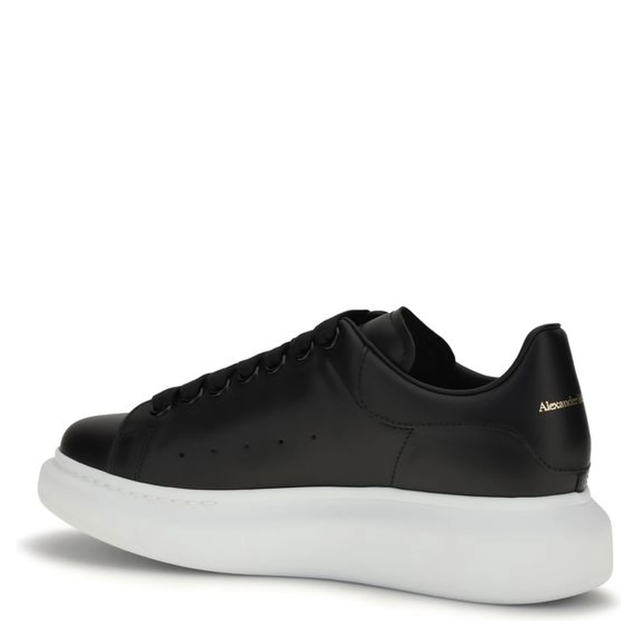 Black Calf Leather Bos Taurus Platform Sneakers