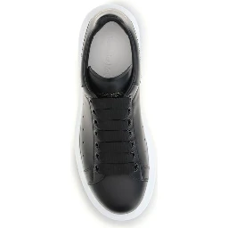 Black Calf Leather Bos Taurus Platform Sneakers
