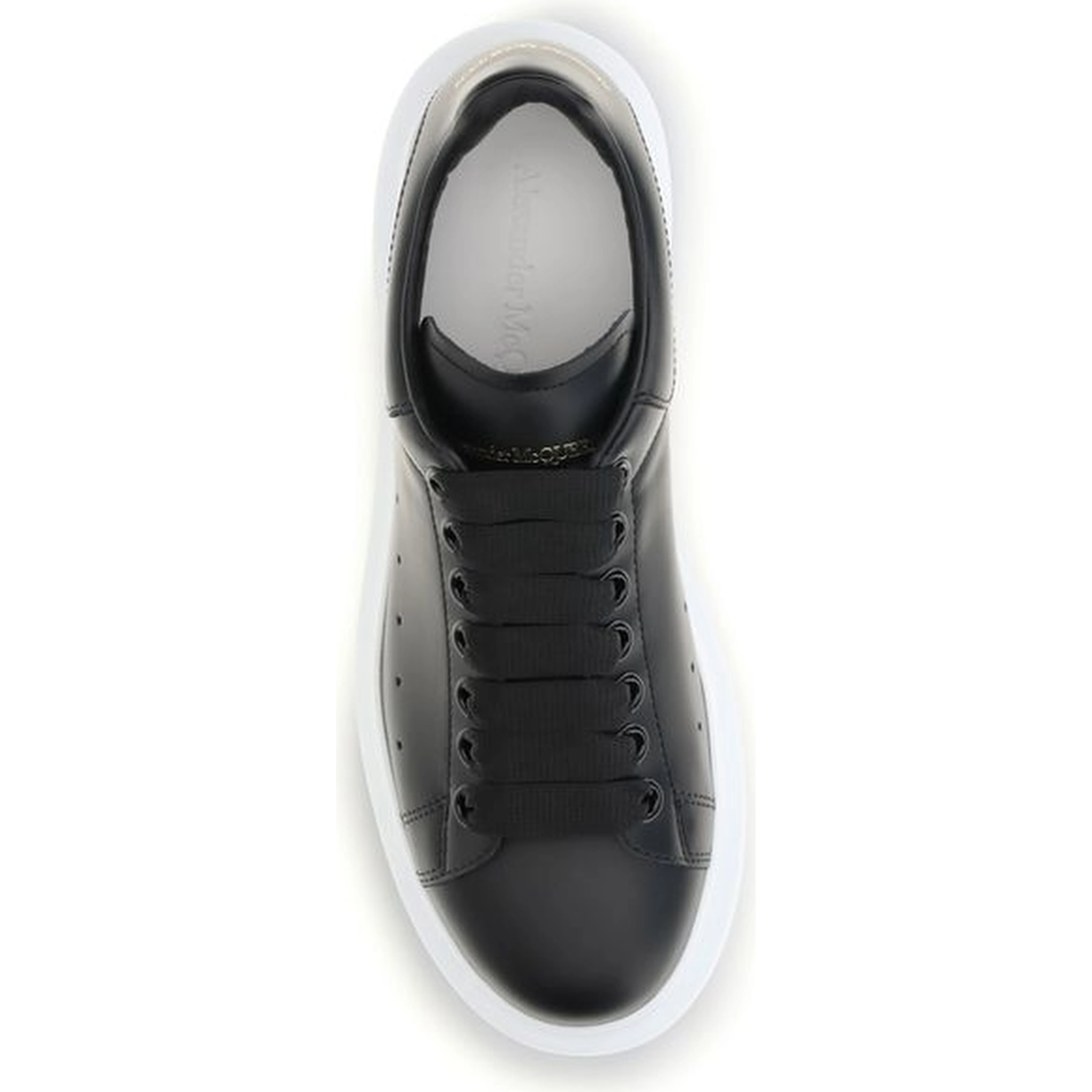 Black Calf Leather Bos Taurus Platform Sneakers