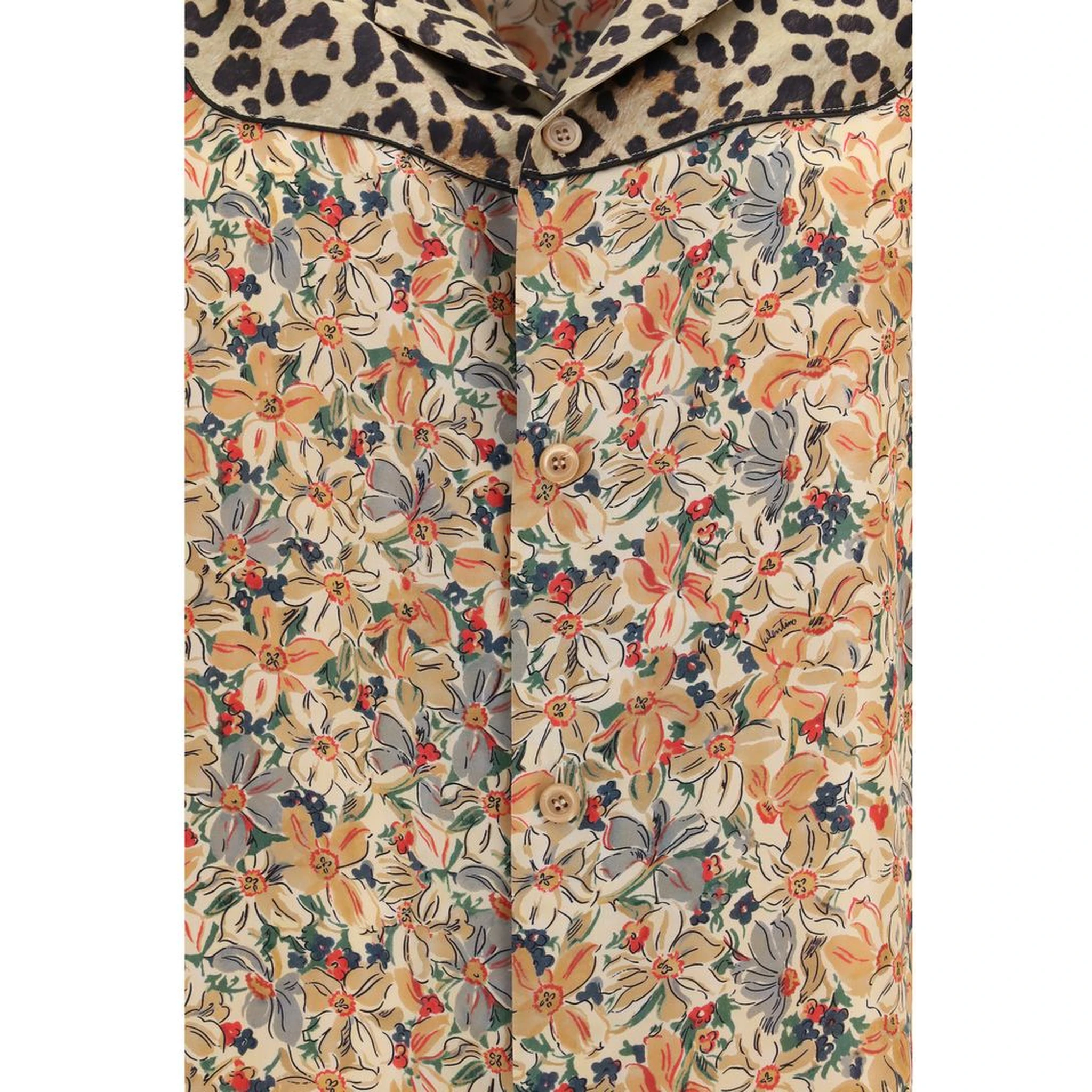 Multicolor Silk Pattern Shirt