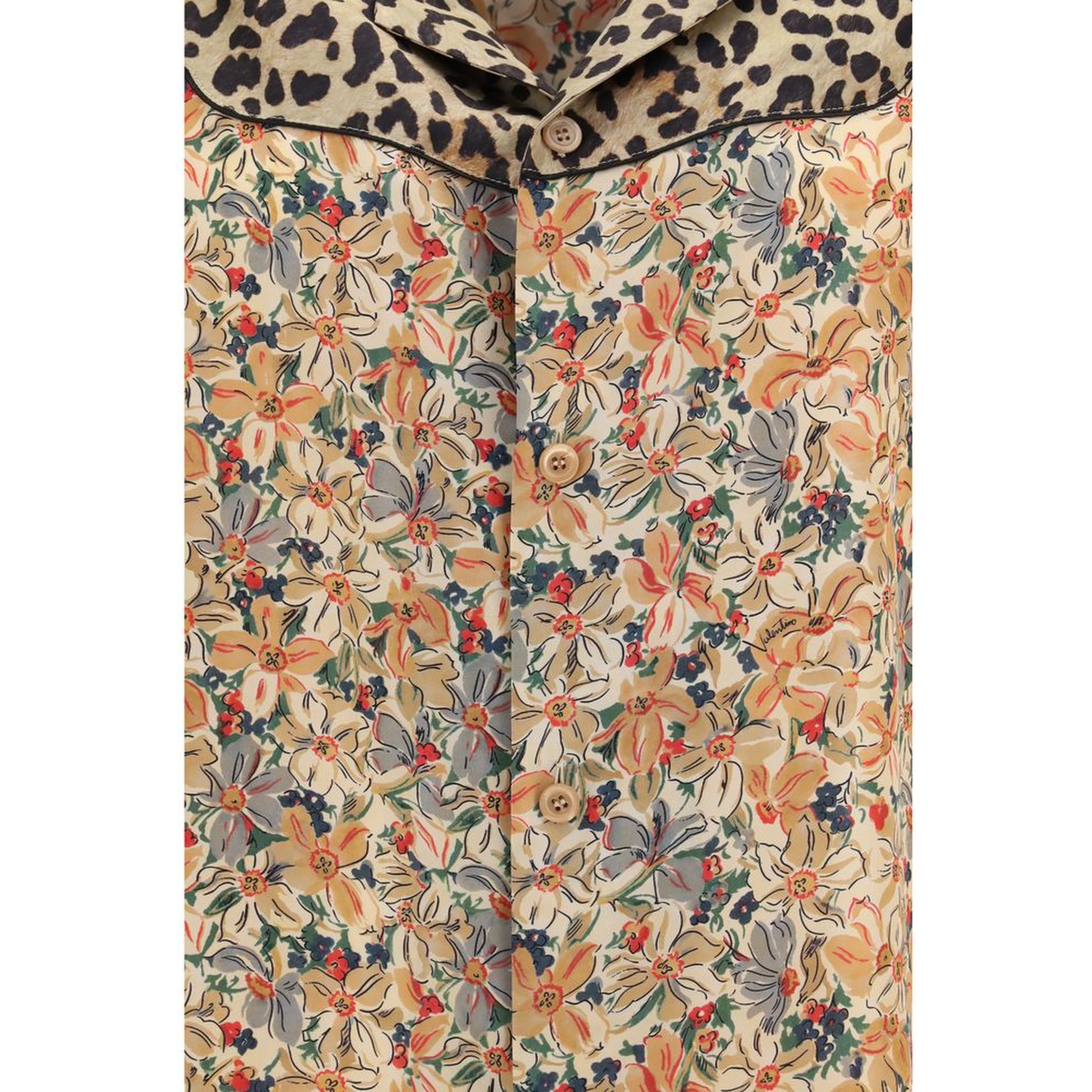 Multicolor Silk Pattern Shirt