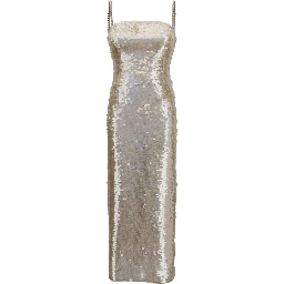 Gold Nylon Cocktail Dress